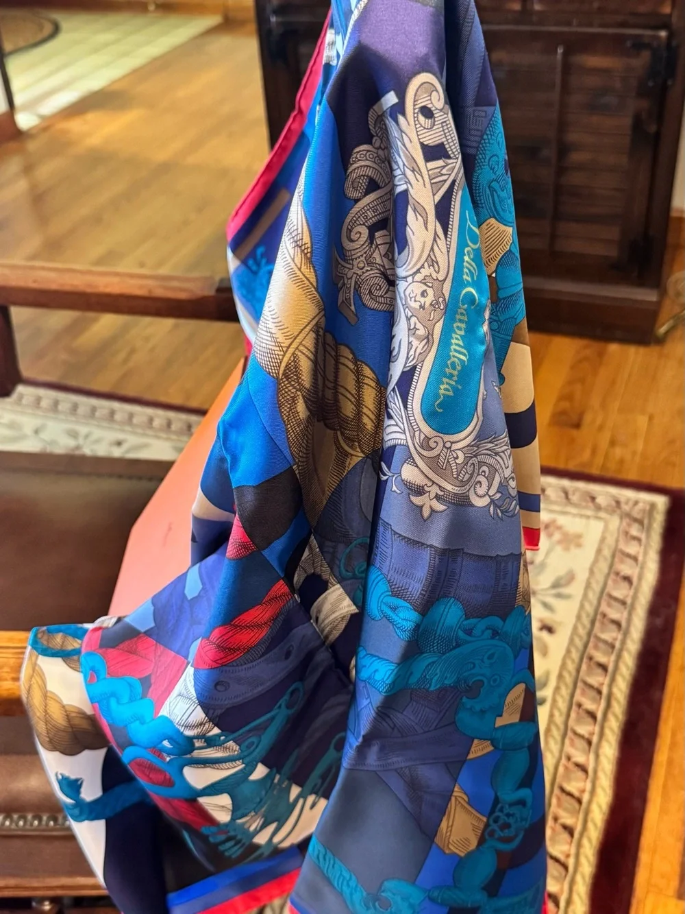 Hermes Della Cavalleria Silk Scarf - 90 - Picture 5 of 8